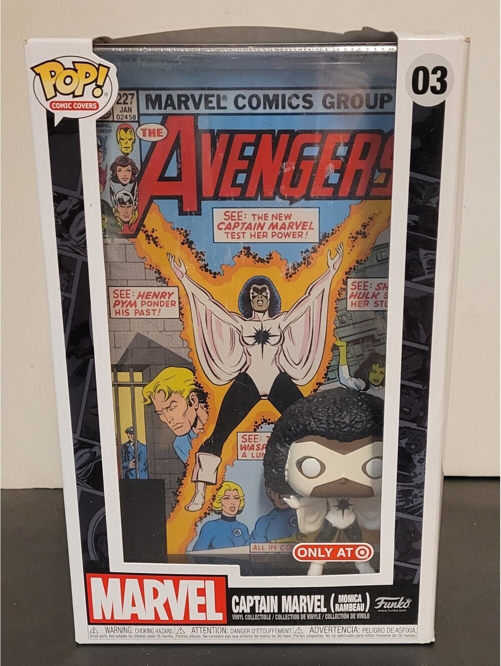 Funko POP! Marvel - Captain Marvel Avengers #03 Comic Cover New In Box (B)